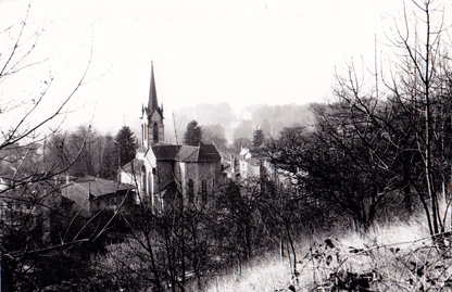 L'Eglise de Jujurieux prise Sur Plan